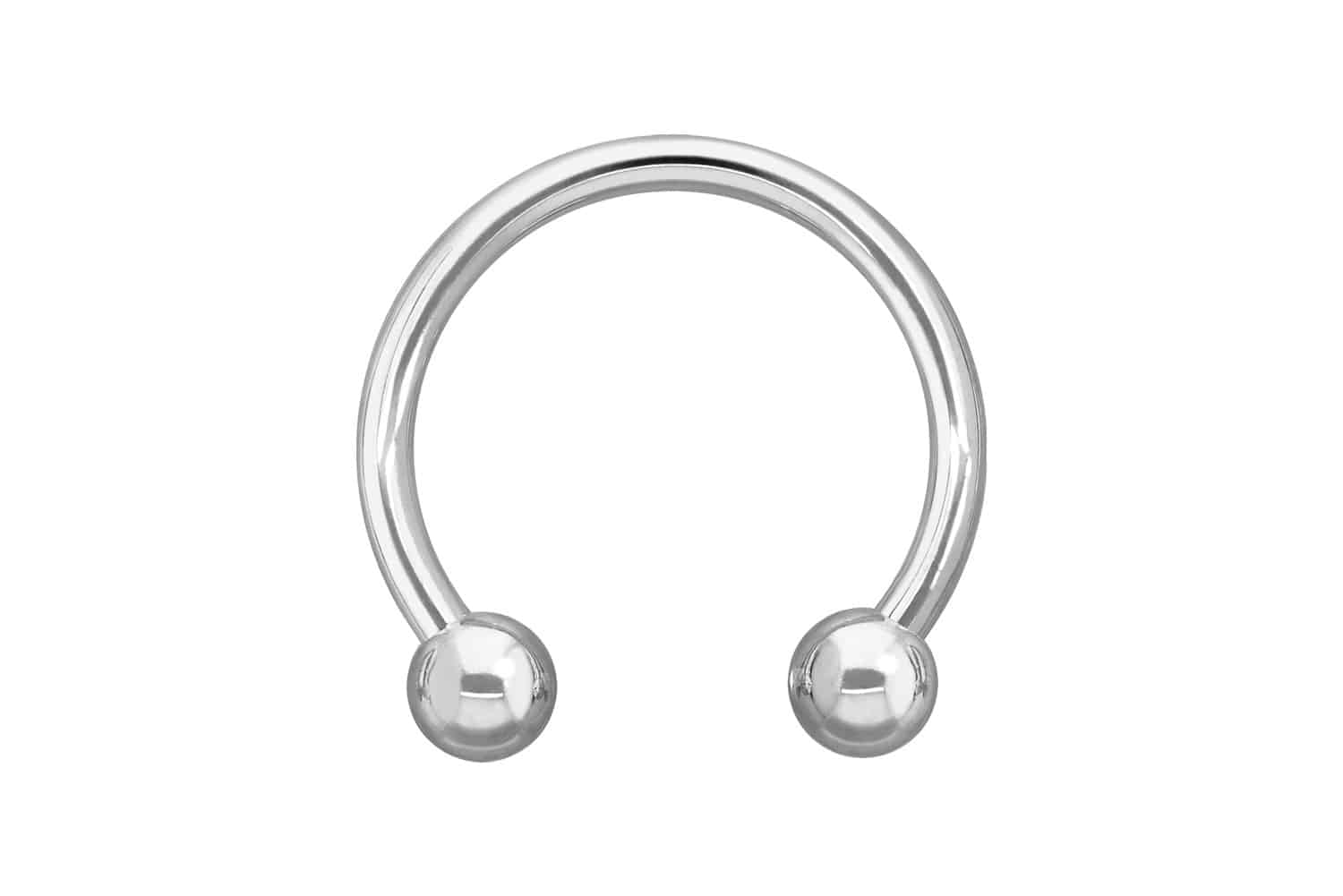 14/18 Karat Gold Hufeisenring Piercing